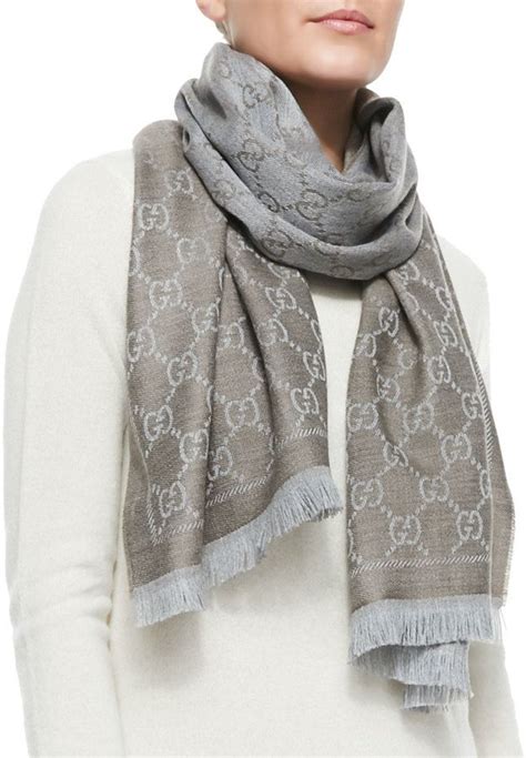 gucci stencil gg logo scarf|Gucci neckerchief.